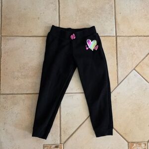 Girls Heart Printed Sweatpants
